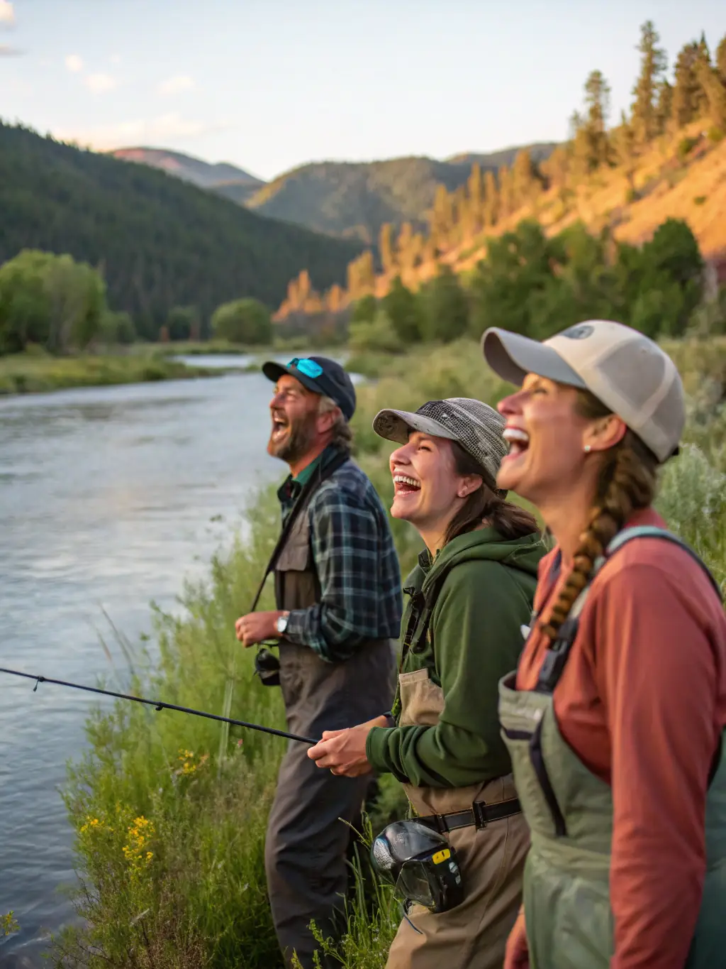 A picture of members enjoying a fishing outing, emphasizing the recreational benefits and camaraderie of the association.
